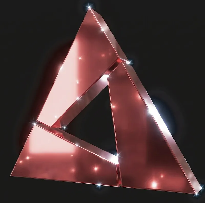 Símbolo triangular rojo de Integra PKT